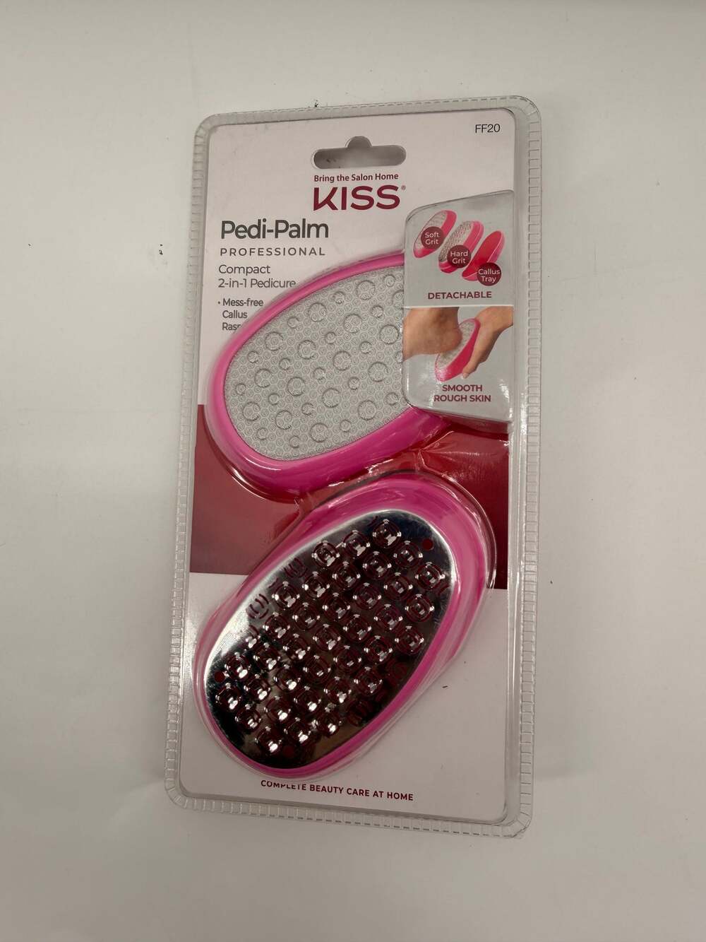 KISS Pedi-Palm Professional Compact 2-in-1 Pedicure Tool FF20